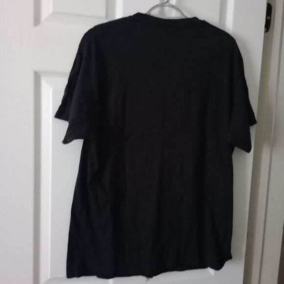 90s Skull And‎ Crossbones Blue Flame Graphic TShirt Size Large Barely Worn EUC - Picture 4 of 4